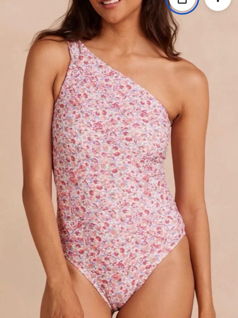 summersalt sidestroke Floral Swimsuit